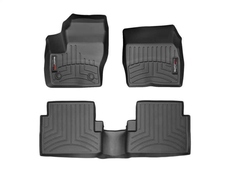 WeatherTech FloorLiners DigitalFit for 2015-2018 Ford Escape * Front and Rear Black Rubber Floor Mats Part #WET444591-449692