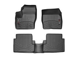 WeatherTech FloorLiners DigitalFit for 2015-2018 Ford Escape * Front and Rear Black Rubber Floor Mats Part #WET444591-449692