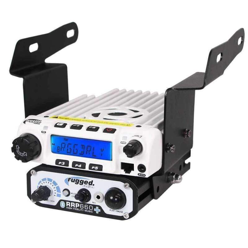 Rugged Radios Polaris RZR Mount for M1, G1, RM60, GMR45 Radio and Rugged Intercom - Model RGDM-900-RM60