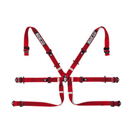 Sparco 6-Point 2-Inch Formula Red Racing Harness Belt (Part No. spa04819H2RS)