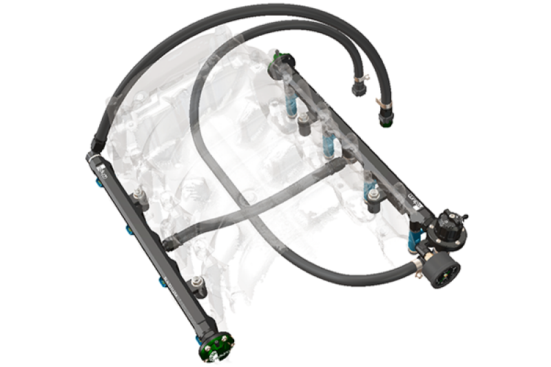 Radium Engineering Toyota 2UZ-FE (Non VVT-i) Fuel Rail Plumbing Kit - Part #rad20-0964