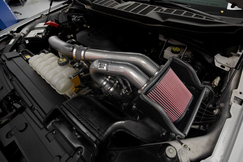 K&N Engineering 77-2617KC Performance Cold Air Intake System for Ford F-150 (2015-2022) with 3.5L V6 Engine