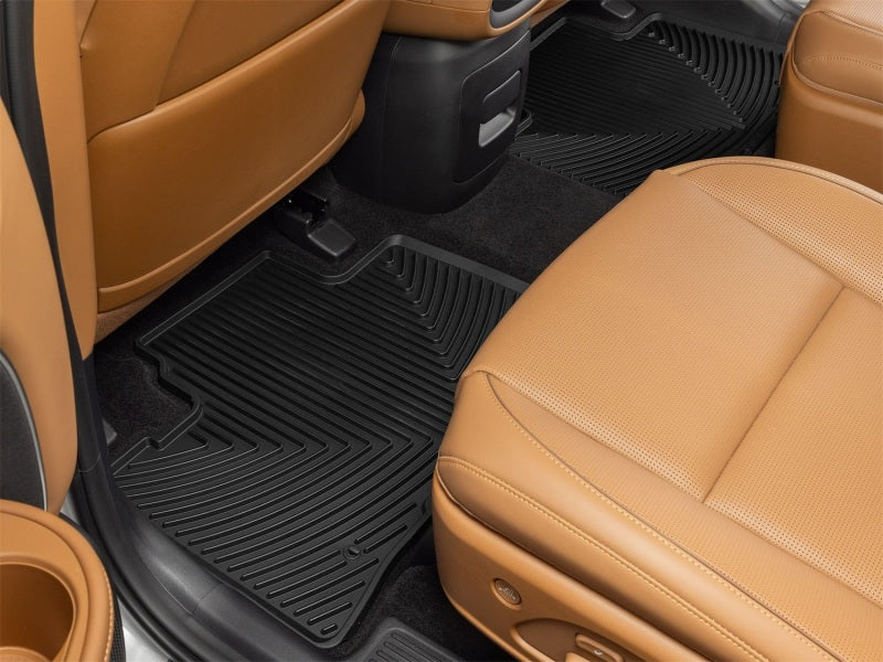 WeatherTech wetW784 All-Weather Rear Floor Mats for 2026 Hyundai Palisade Hybrid, Black