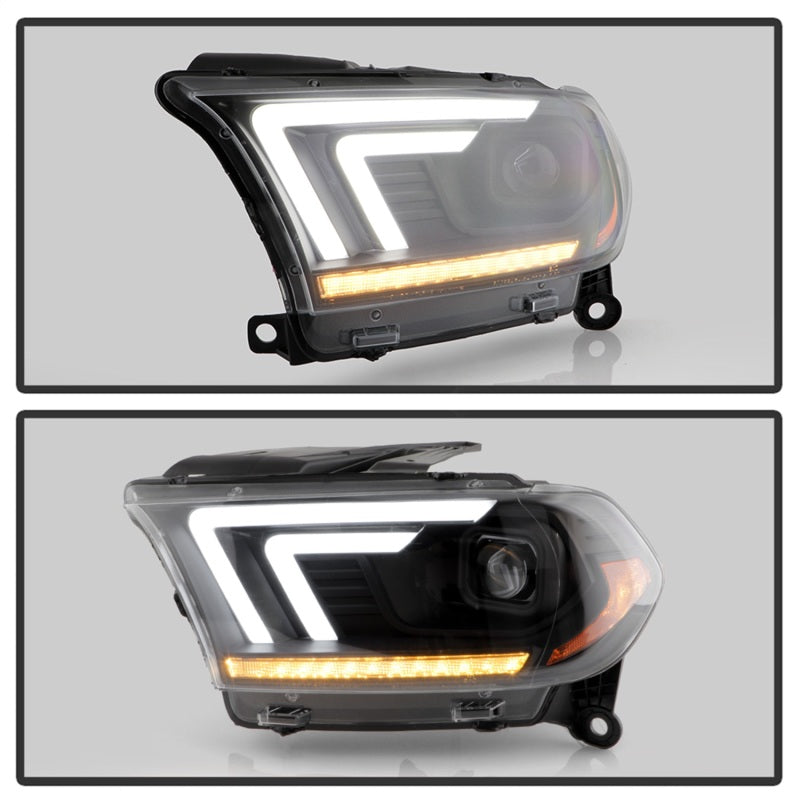 Spyder Dodge Durango 2011-2013 Halogen Projector Headlights - Black, OEM Quality, Direct Replacement