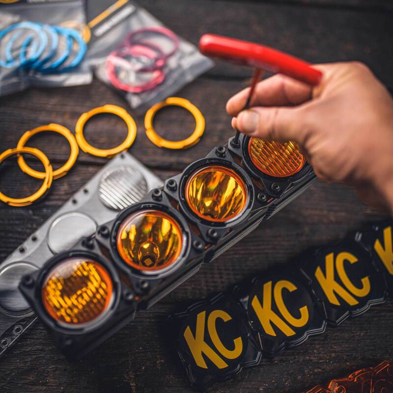 KC HiLiTES FLEX ERA 10-Inch LED Light Bar - Master Kit with Combo and Spot Lenses