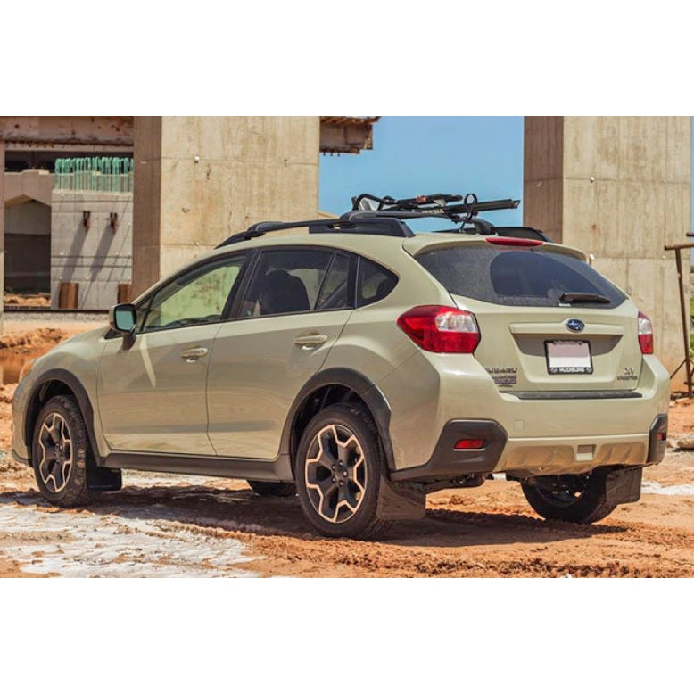 Rally Armor UR Series Black and Grey Mud Flaps for Subaru XV Crosstrek (2013-2015)