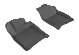 3D MAXpider KAGU Series All-Weather Floor Mats for 2016-2020 Honda Civic, Front Set in Black
