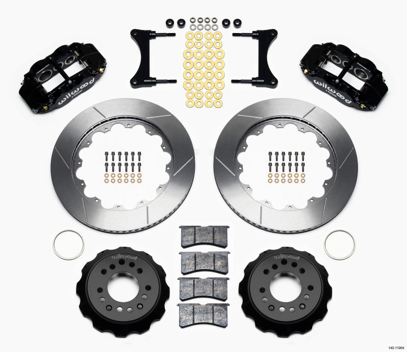 Wilwood Narrow Superlite 6R Front Hat Kit for 1993-1996 Mazda RX-7 * 14-inch Big Brake Upgrade