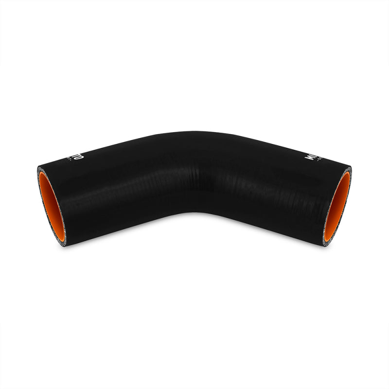 Mishimoto 2.5 Inch Black 45 Degree Silicone Coupler - Universal Fitment for Automotive Applications