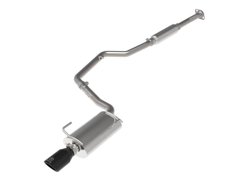 aFe POWER Takeda 2-1/4 Inch Stainless Steel Cat-Back Exhaust System with Black Tip for Subaru Impreza 2012-2013