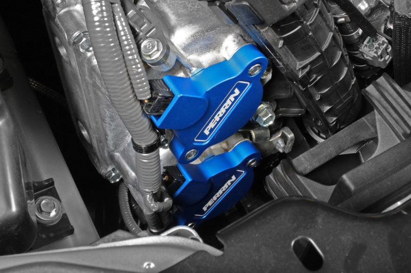 Perrin Performance Blue Cam Solenoid Cover for Subaru WRX, Forester, OBXT & LGXT (Part No. perPSP-ENG-172BL)