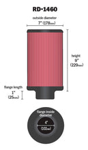 Load image into Gallery viewer, K&amp;N Engineering Universal Air Filter with 4-inch Flange and 7-inch Outer Diameter