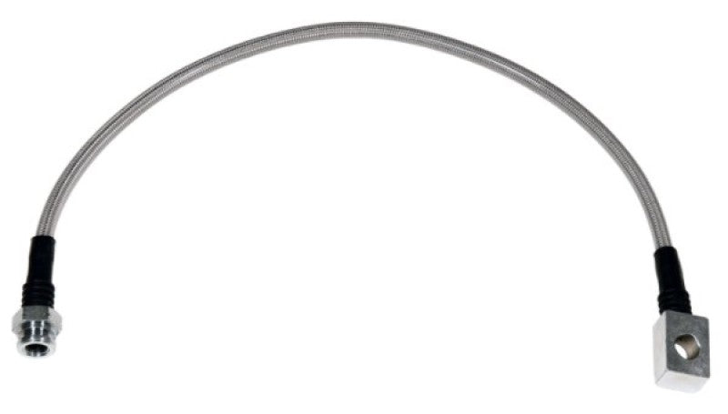 Wilwood 18.75-inch OAL Flexline -3 Hose to M10 by 1.00 to 12 Degree Banjo Bubble Flare