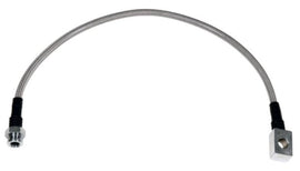 Wilwood 18.75-inch OAL Flexline -3 Hose to M10 by 1.00 to 12 Degree Banjo Bubble Flare