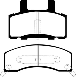 EBC Yellowstuff Front Brake Pads for 1987-1997 GMC V2500 and C3500 Models