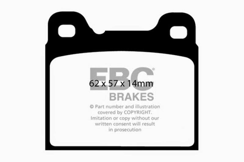 EBC Redstuff Ceramic Rear Brake Pads for Volvo 940 & 960 - Part Number ebcDP31043C