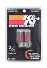 Load image into Gallery viewer, K&amp;N Engineering 62-1560 Clamp-On Crankcase Vent Filter for Classic and Racing Applications