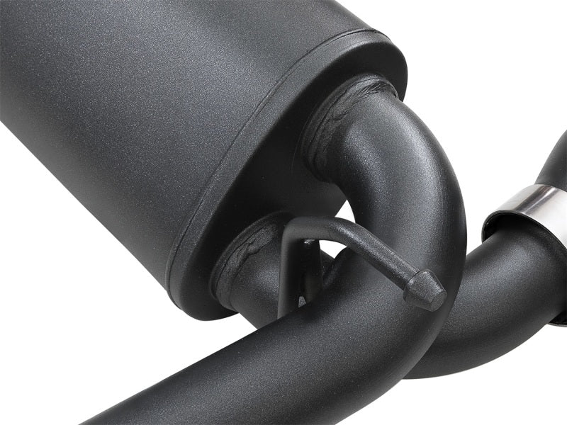 aFe Rebel Series 2.5-inch Stainless Steel Axle-Back Exhaust System with Black Tips for 2018-2023 Jeep Wrangler (JL) V6 3.6L