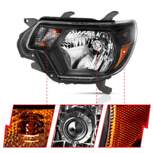 Load image into Gallery viewer, ANZO 2012-2015 Toyota Tacoma Crystal Headlights with Clear Lenses and Black Housing