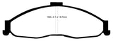 EBC Yellowstuff Front Brake Pads for 2002-1998 Pontiac Firebird and Chevrolet Camaro * High-Performance Street and Track Use