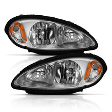 Load image into Gallery viewer, ANZO Crystal Headlight Set for Chrysler PT Cruiser 2001-2005 with Chrome and Amber Housing