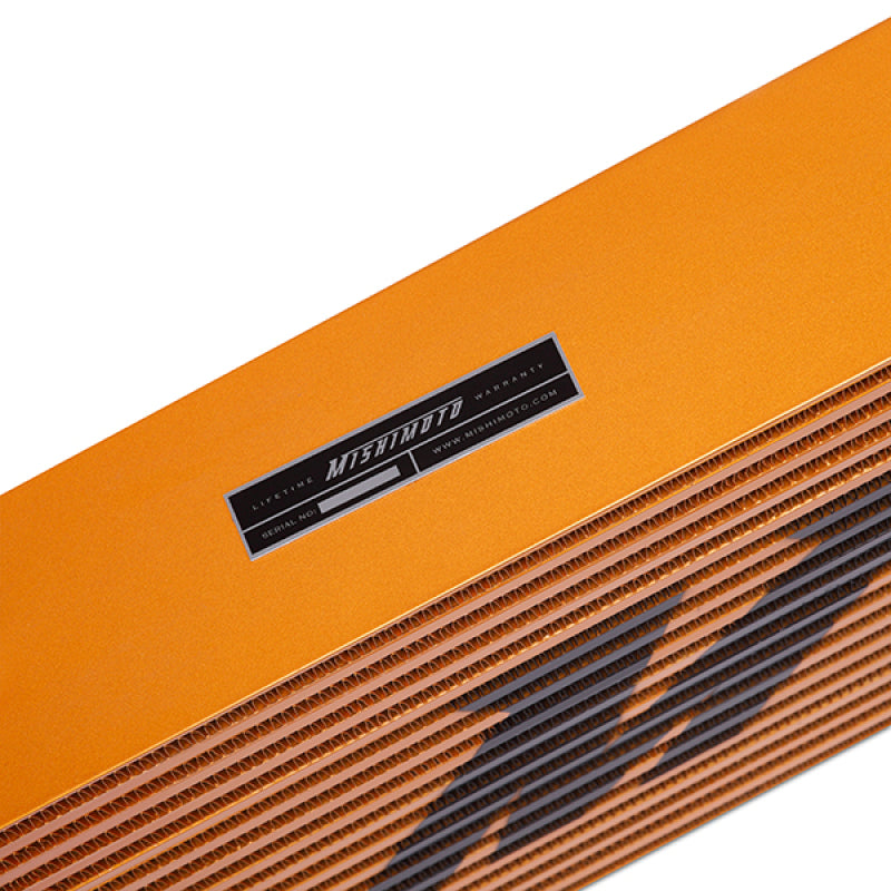 Mishimoto Universal Gold R-Line Intercooler with 24x12x4-Inch Core for High-Performance Vehicles