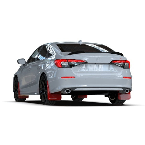 Rally Armor 22-25 Honda Civic UR Mud Flaps with Grey Logo – Durable Polyurethane Protection