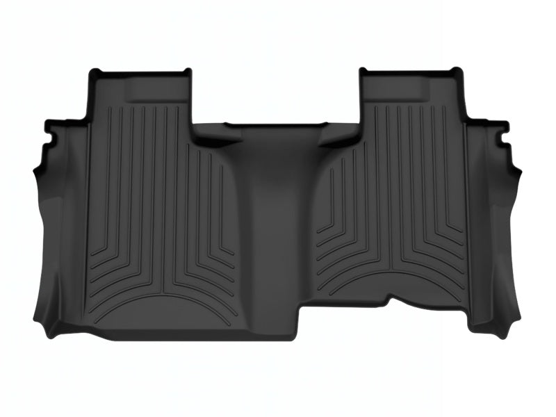 WeatherTech 19-25 Chevy Silverado Double Cab Rear FloorLiner HP in Black