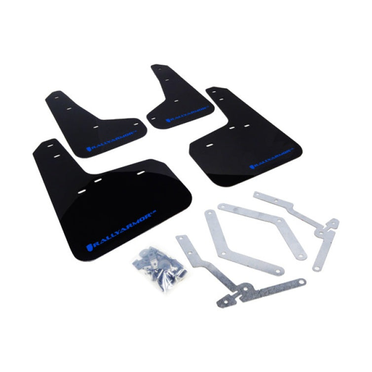 Rally Armor UR Series Black Mud Flap with Blue Logo for Ford Focus (2013-2016)
