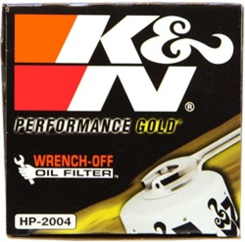K&N Engineering KNNHP-2004 Premium Gold Oil Filter for Select Vehicles