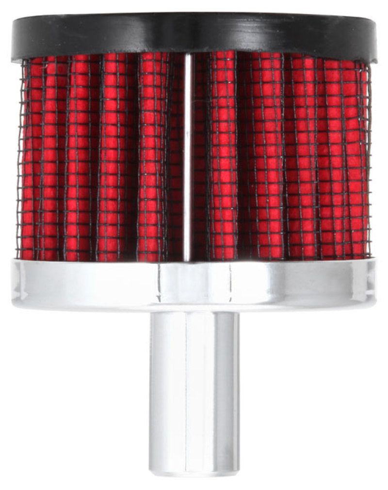 K&N Engineering Crankcase Vent Filter Part #62-1010 - 1/2 inch Diameter with Steel Base for Classic and Racing Engines