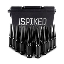 Load image into Gallery viewer, Mishimoto Steel Spiked Lug Nuts M14 x 1.5, 24-Piece Set in Black