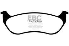 Load image into Gallery viewer, EBC Yellowstuff Rear Brake Pads for 2005-2006 Jeep Wrangler * High-Performance Street and Track Use