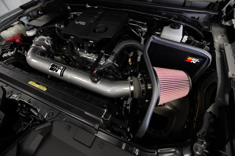 K&N Engineering 2022-2024 Nissan Frontier V6 3.8L Performance Cold Air Intake System (Part No. KNN77-6018KC)