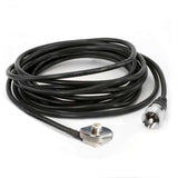 Rugged Radios 15 ft Antenna Coax Cable with 3/8 NMO Mount for Automotive Communication