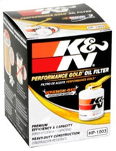 Load image into Gallery viewer, K&amp;N Engineering Part No. KNNHP-1003 Premium Oil Filter for Toyota RAV4, Scion tC, and Toyota Celica