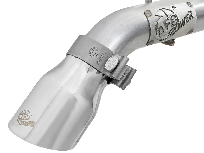 aFe Mach Force-Xp Axle-Back Exhaust System with Polished Tip for Jeep Wrangler JL 2018-2019