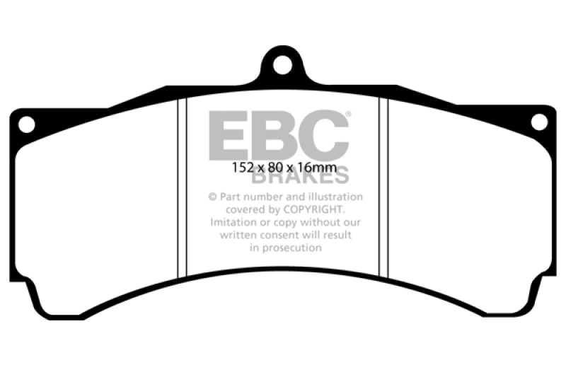 EBC Brakes Redstuff Ceramic Brake Pads Part Number EBCDP3032C for High-Performance Street Driving