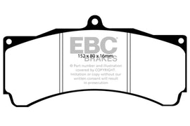 EBC Brakes Redstuff Ceramic Brake Pads Part Number EBCDP3032C for High-Performance Street Driving