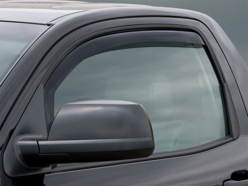 WeatherTech wet84450IM Side Window Deflectors for 2007-2021 Toyota Tundra and 2008-2022 Toyota Sequoia, Front and Rear, Dark Tint