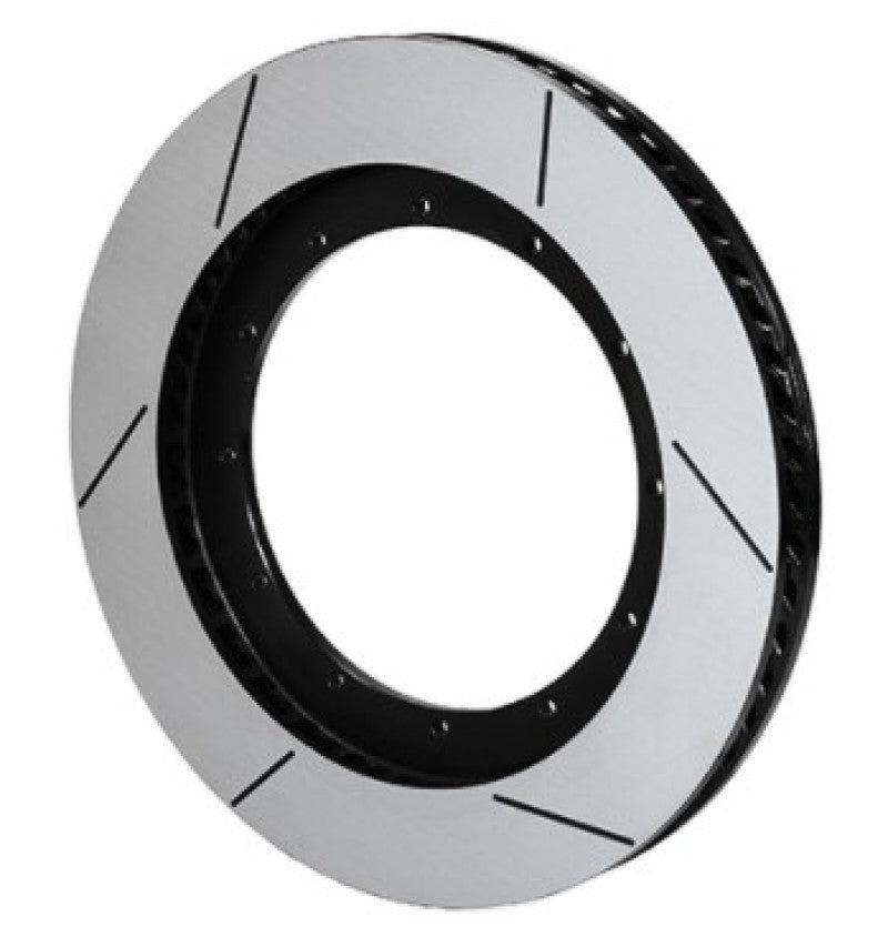 Wilwood GT60 Curved Vane Spec-37 Brake Rotor with Black E-Coat for High-Performance Racing