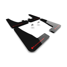 Load image into Gallery viewer, Rally Armor 22-26 Tesla Model X Black UR Mud Flap with Red Logo – Durable Polyurethane Protection
