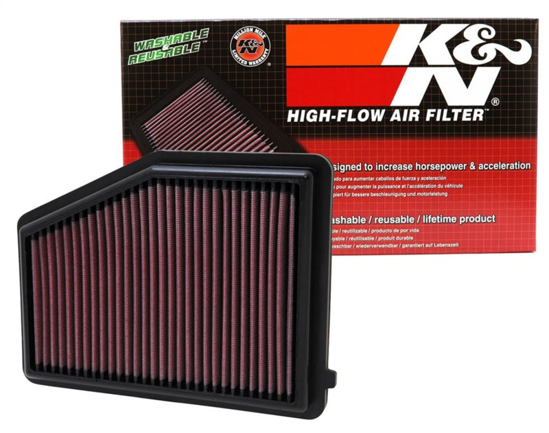 K&N Replacement High-Flow Air Filter for 2012-2015 Honda Civic 1.8L L4 by K&N Engineering Part #knn33-2468