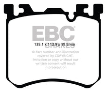 Load image into Gallery viewer, EBC Redstuff Ceramic Low Dust Brake Pads for BMW X5 and X6 (Part No. EBCDP32091C)
