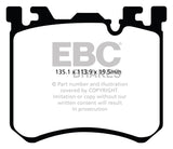 EBC Redstuff Ceramic Low Dust Brake Pads for BMW X5 and X6 (Part No. EBCDP32091C)