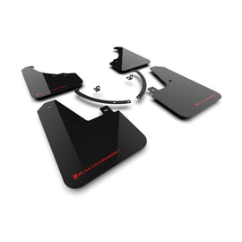 Rally Armor 24-25 Hyundai Santa Fe Black Urethane Mud Flaps with Red Logo - Durable All-Weather Protection