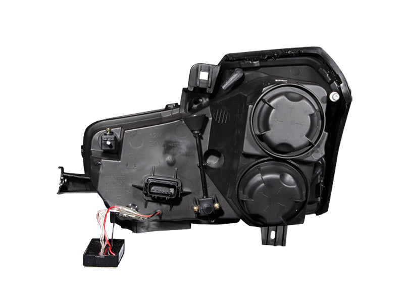 ANZO 2003-2007 Cadillac CTS Projector Headlights with Halo - Black Housing, CCFL, Clear Lens Pair