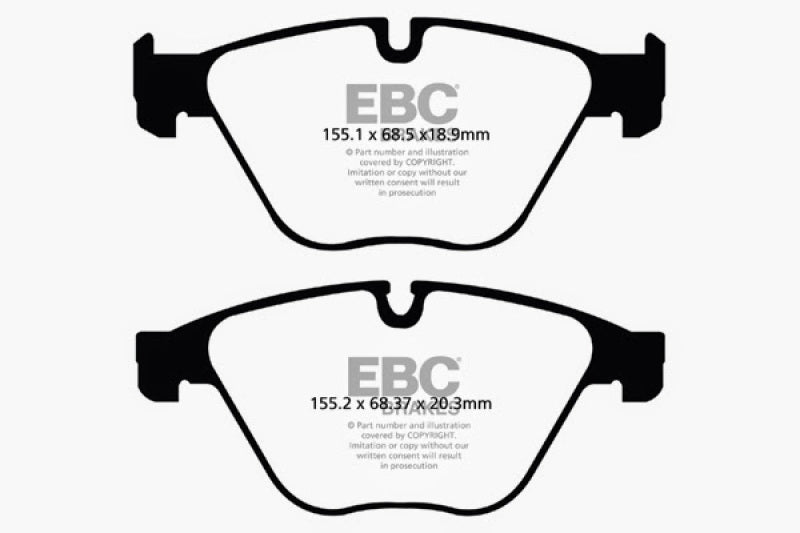 EBC Yellowstuff Front Brake Pads for BMW 535i (F10) - High-Performance Street & Track Use