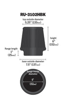 Load image into Gallery viewer, K&amp;N Engineering Universal Rubber Round Tapered Air Filter with 6-Inch Flange for Automotive Applications