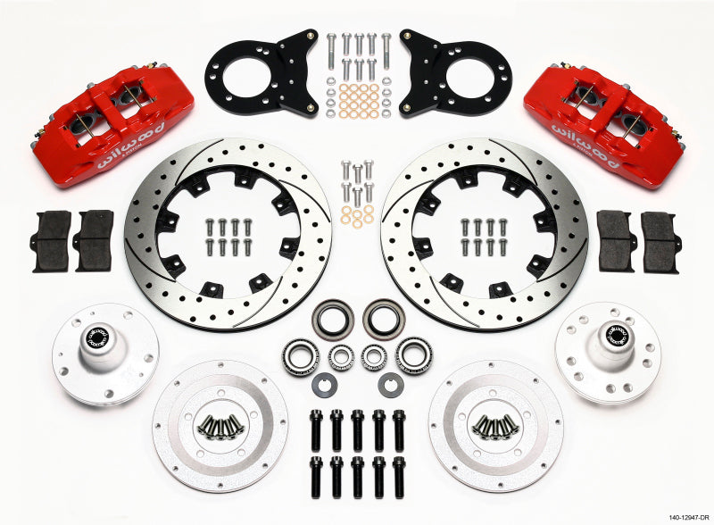 Wilwood Dynapro 6 Front Hub Kit with 12.19-inch Rotors for Classic Ford Mustang and Mercury Comet